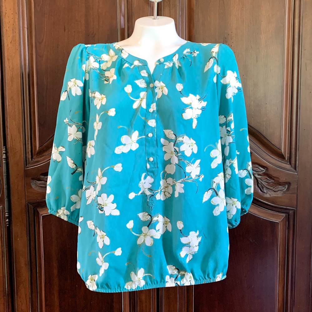 ANN TAYLOR LOFT 3/4 Sleeve Pullover Blouse